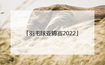 「羽毛球亚锦赛2022」羽毛球2022世锦赛直播
