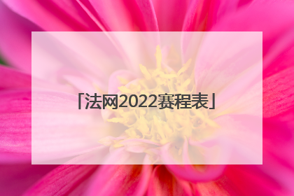 「法网2022赛程表」法网2022赛程表第五日